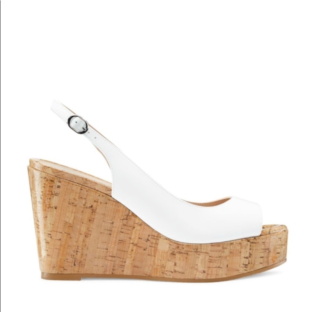 Stuart Weitzman NEW Riviera Slingback Platform Wedge Sandals 11.5 resort vacay - Picture 4 of 6